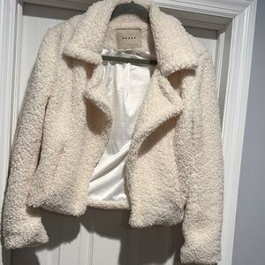 Blank NYC Cream Teddy Jacket